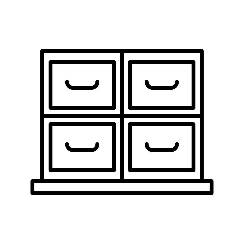 icône de vecteur d'armoire