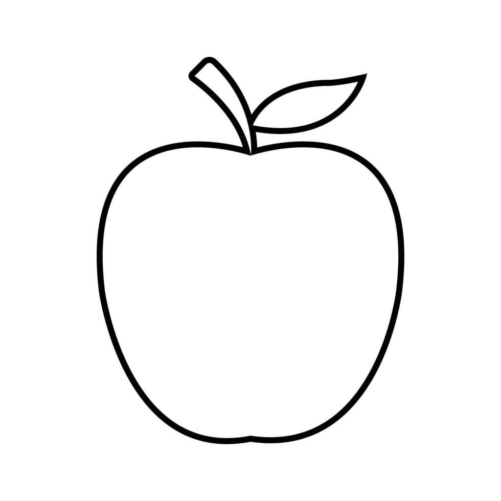 vecteur de logo pomme saine