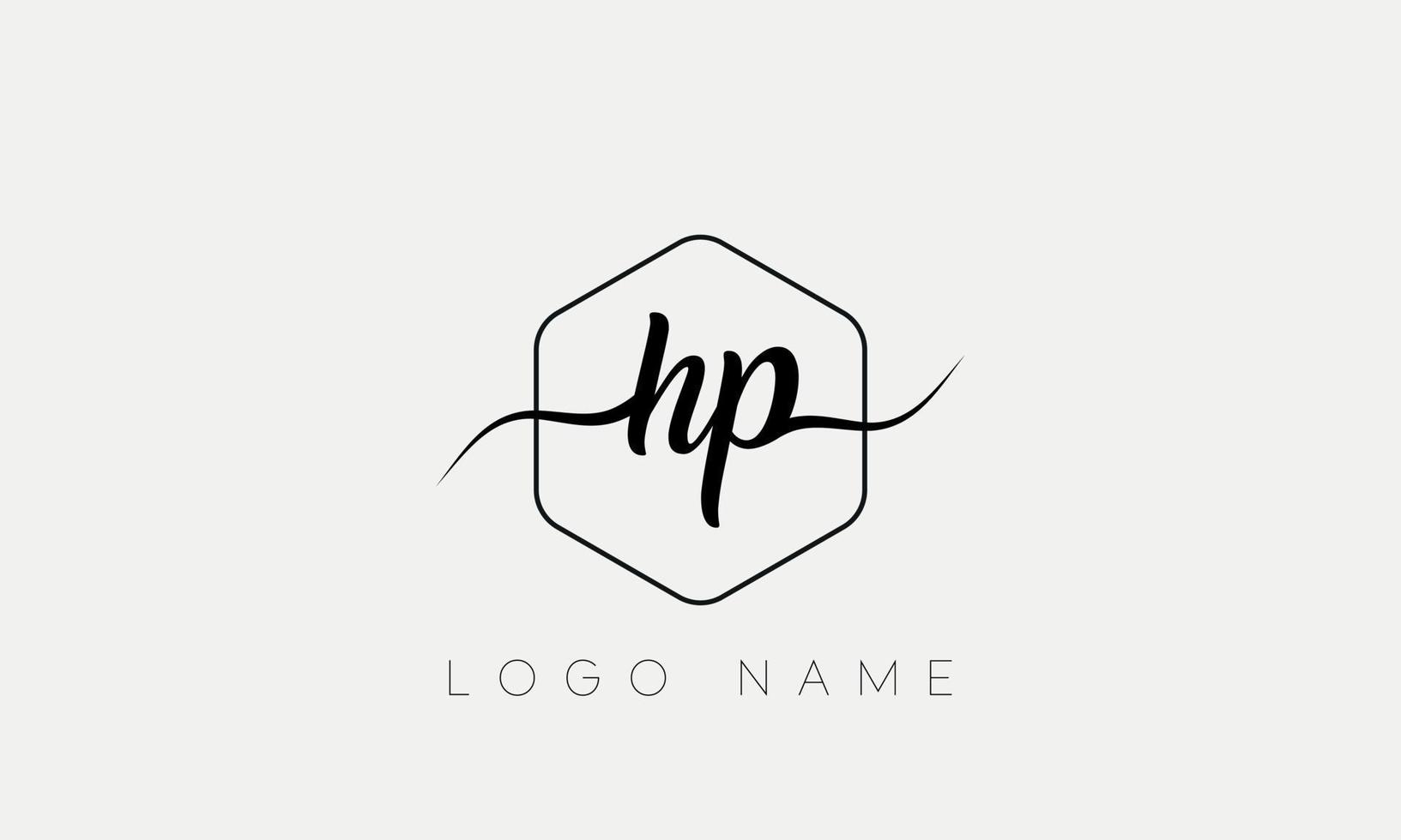 lettre manuscrite hp logo pro fichier vectoriel