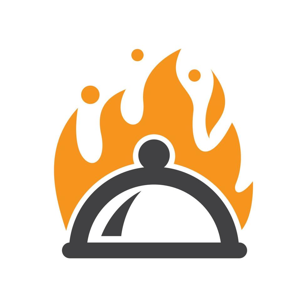 Images : logo de plats chauds vecteur