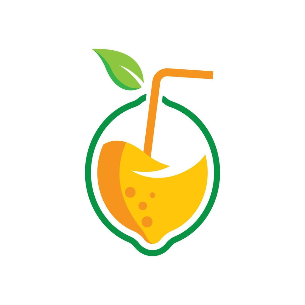 illustration d'images de logo de citron vecteur