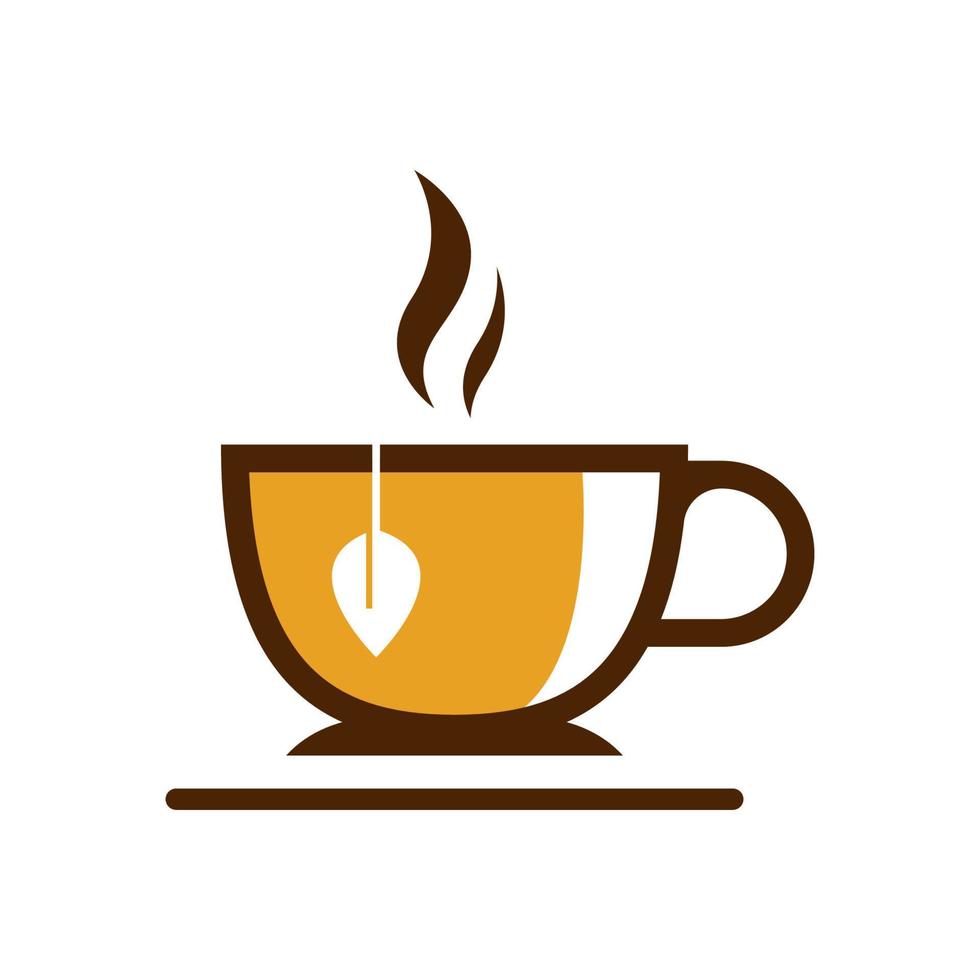 images de logo de tasse de thé vecteur