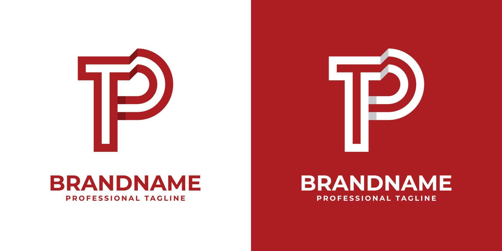 logo lettre tp moderne, adapté à toute entreprise ou identité avec les initiales tp pt. vecteur