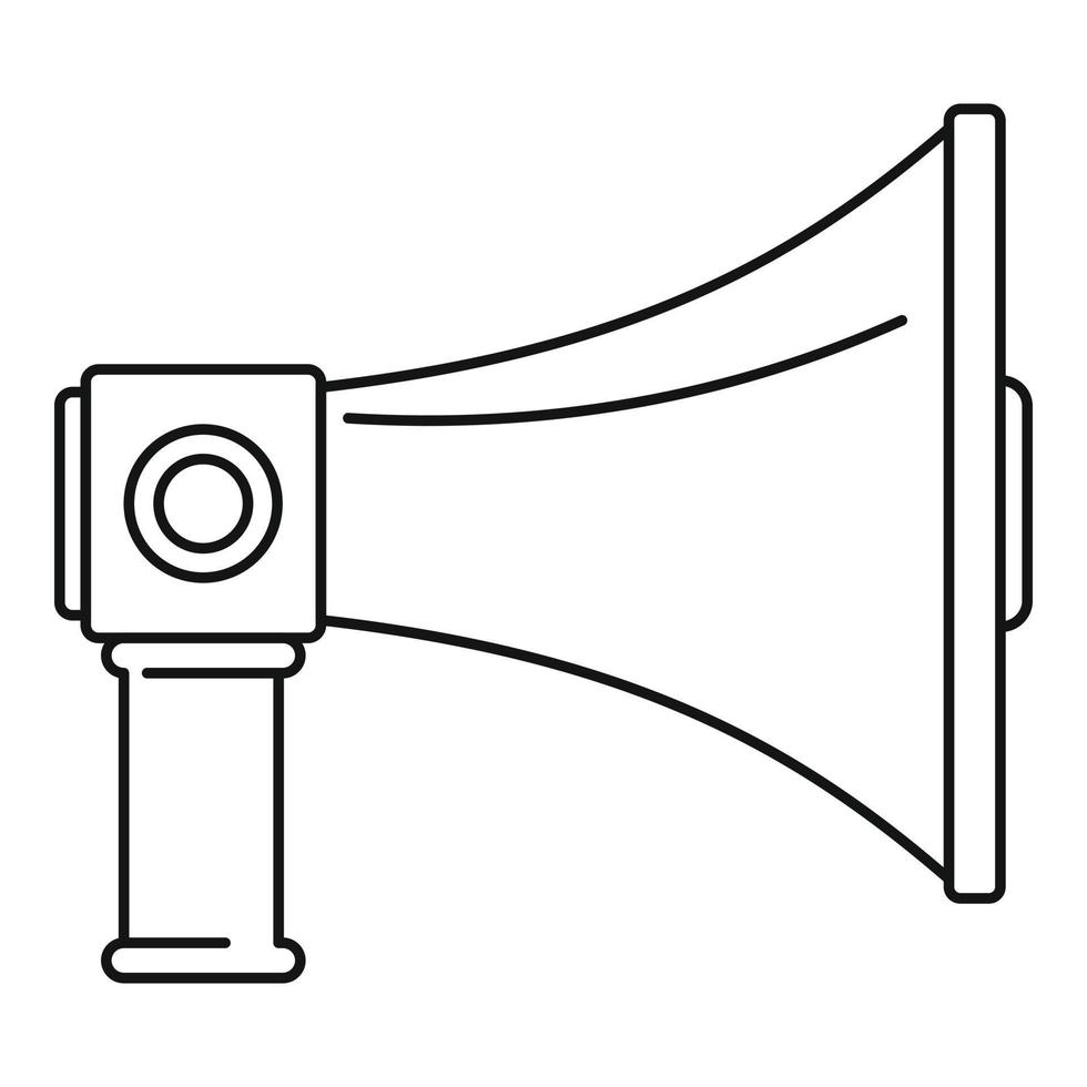 icône d'équipement de communication, style de contour vecteur