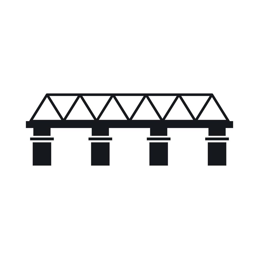 icône de pont, style simple vecteur