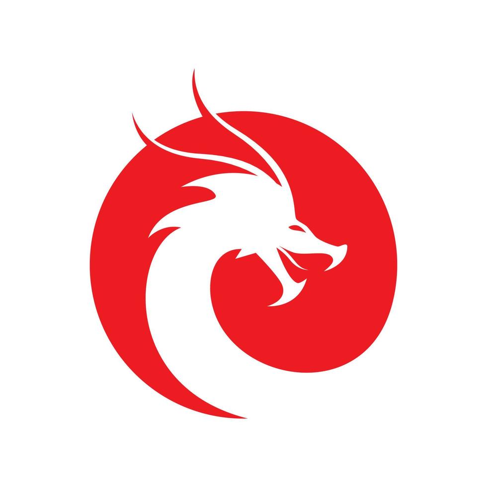 illustration d'images de logo de dragon vecteur