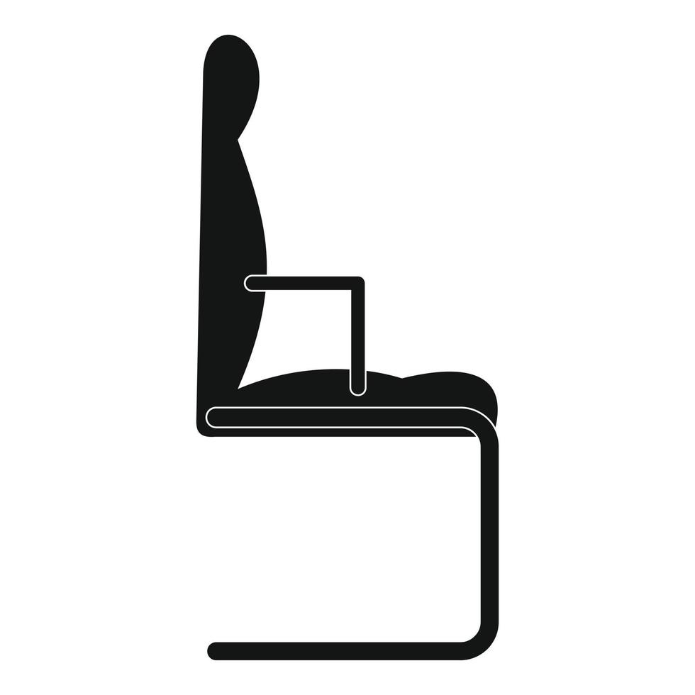 icône de chaise, style simple. vecteur