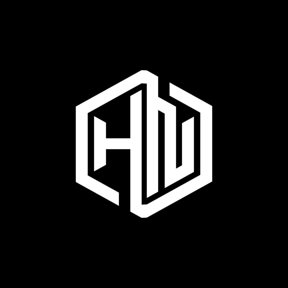 création de logo de lettre hn en illustration. logo vectoriel, dessins de calligraphie pour logo, affiche, invitation, etc. vecteur