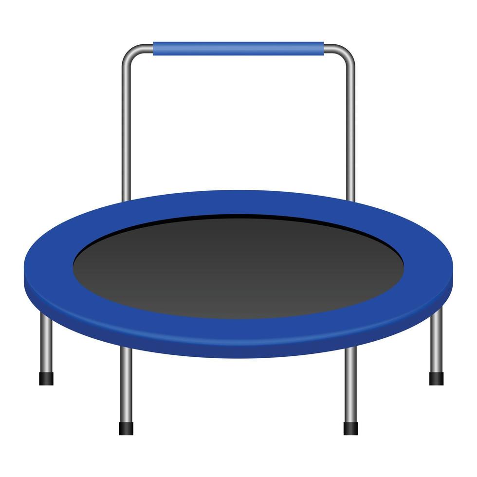 icône de saut de trampoline, style réaliste vecteur