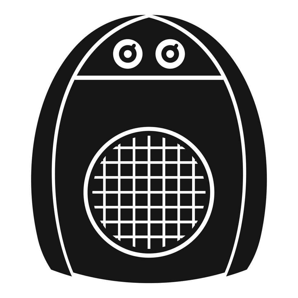 icône de ventilateur de chauffage domestique, style simple vecteur