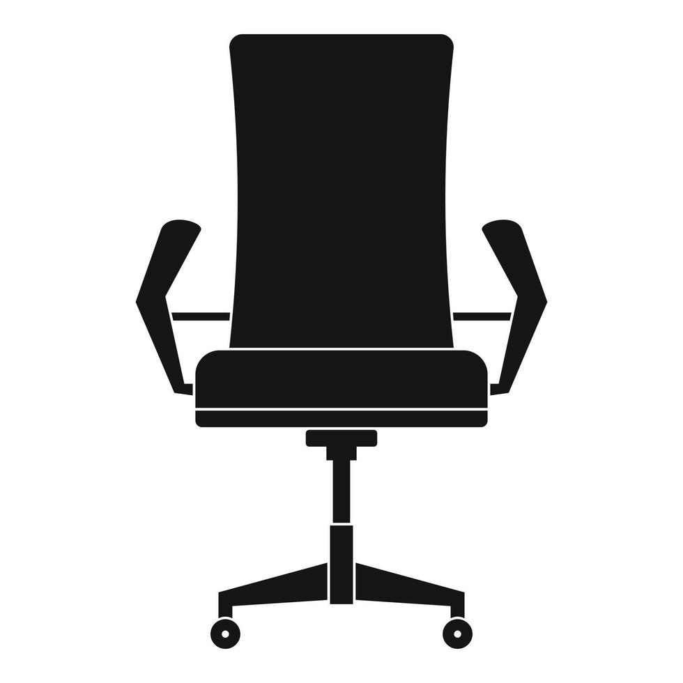 icône de chaise confortable, style simple. vecteur