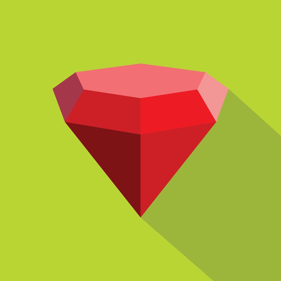 icône de diamant triangulaire, style plat. vecteur