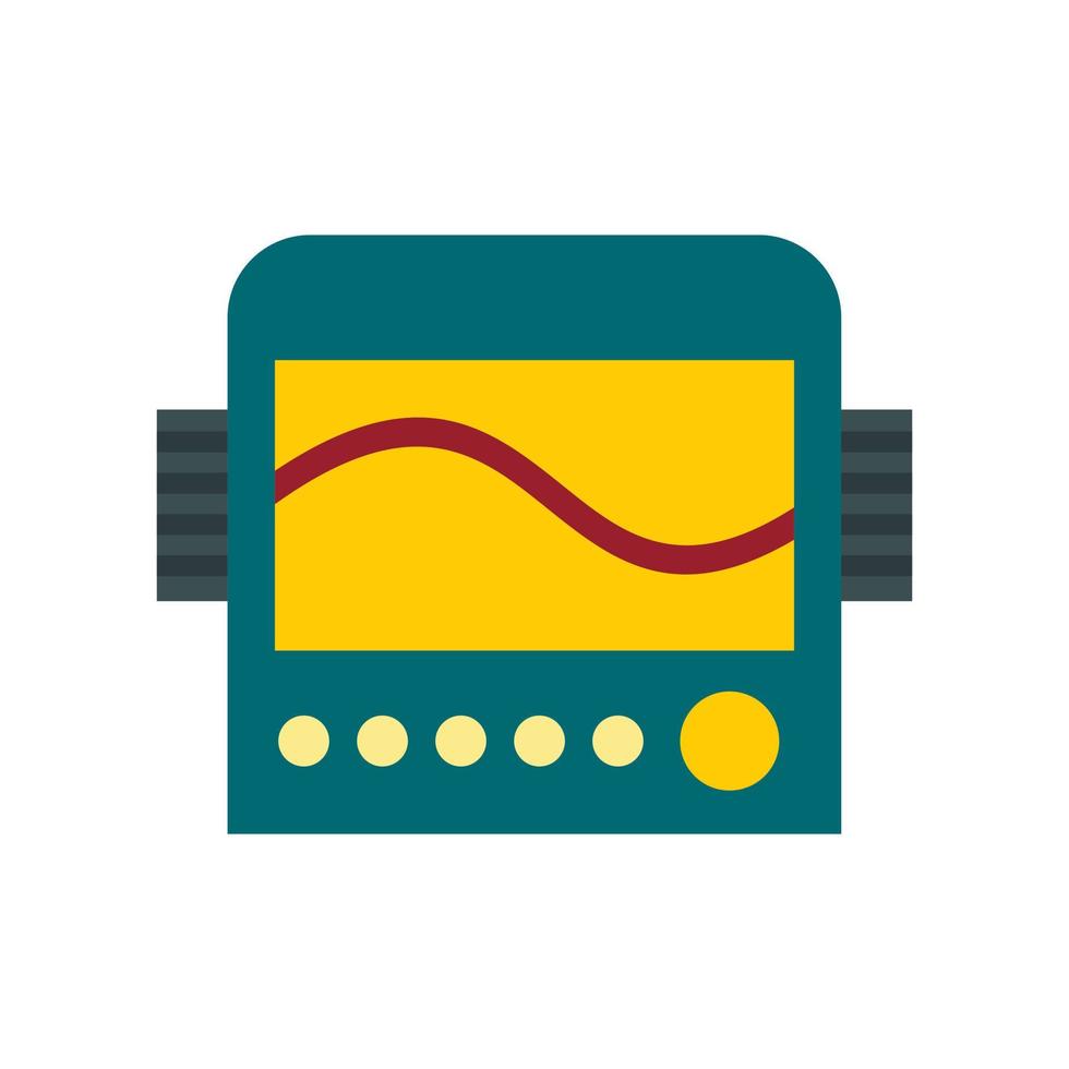 affichage avec cardiogramme, icône de machine ecg vecteur