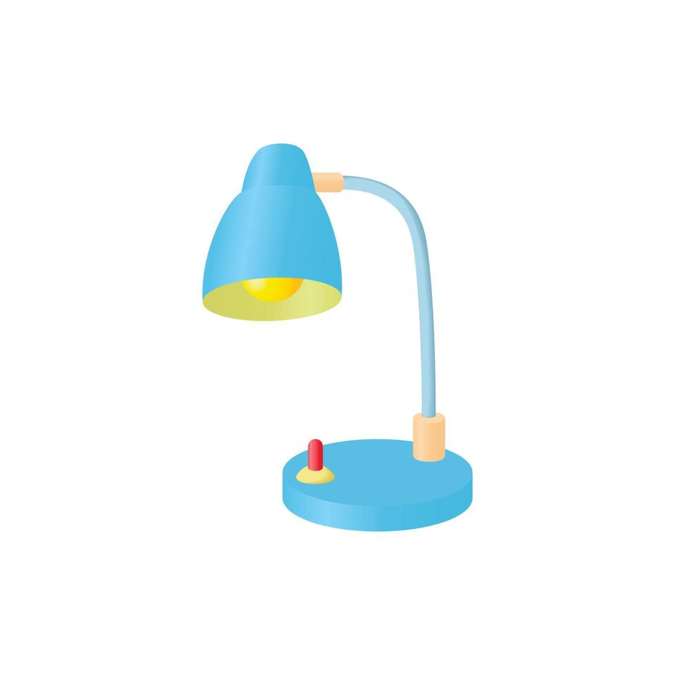 icône de lampe de table, style cartoon vecteur