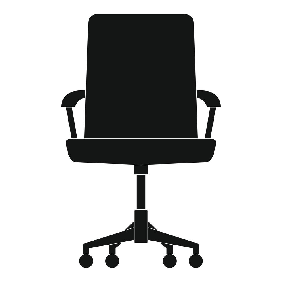 icône de chaise bébé, style simple. vecteur