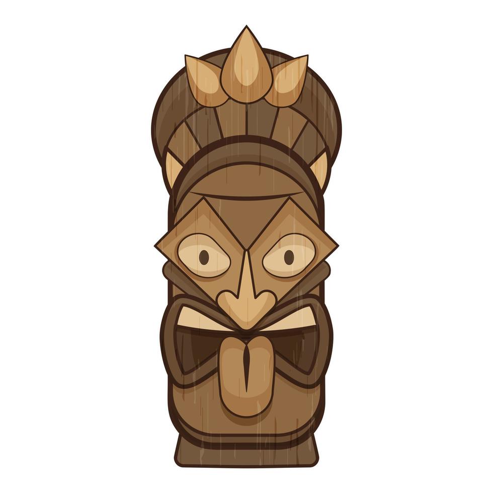 icône d'idole aztèque, style cartoon vecteur