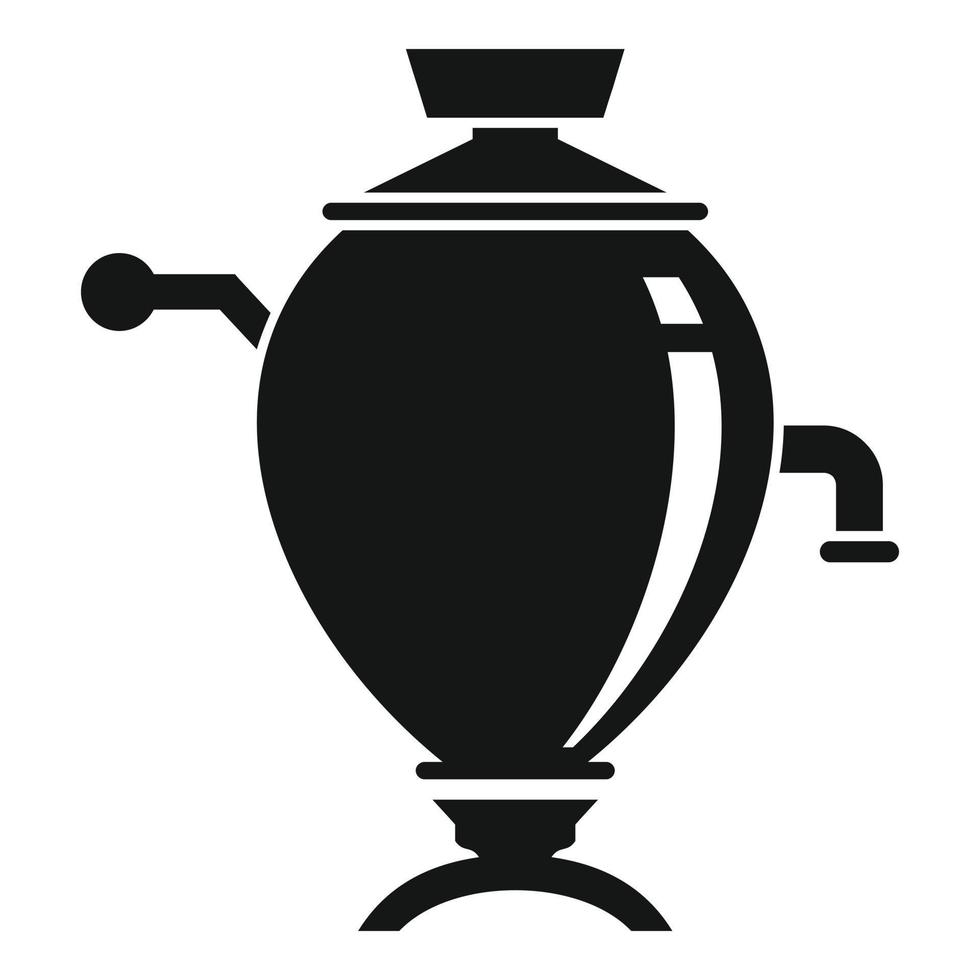 icône de cuisine de thé, style simple vecteur