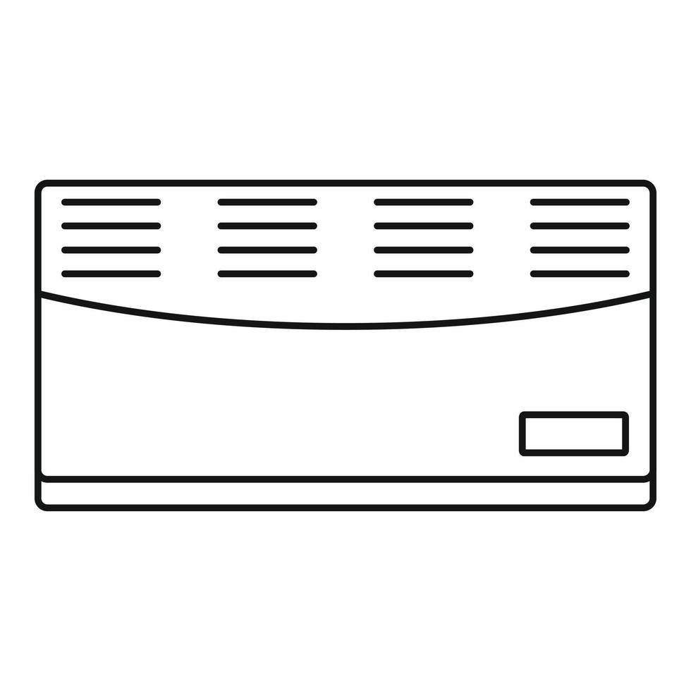 icône de convecteur, style de contour vecteur