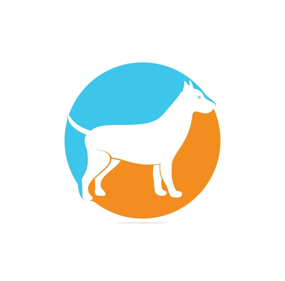 modèle vectoriel de conception de logo de chien. chien icône logo vecteur
