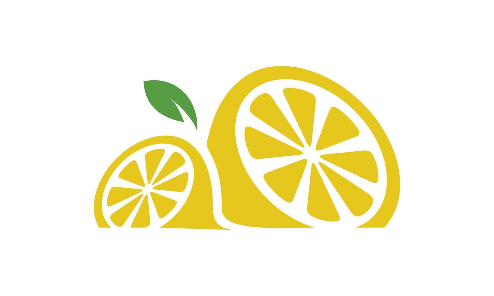 illustration du modèle de logo de citron vecteur