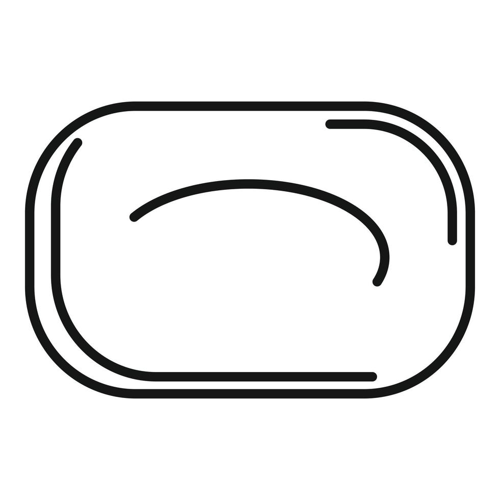 icône de savon, style de contour vecteur