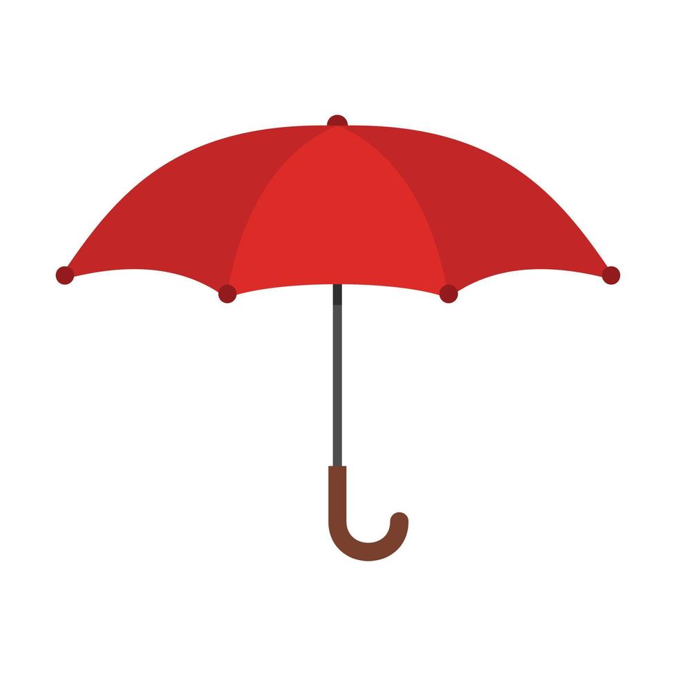 icône de parapluie, style plat vecteur