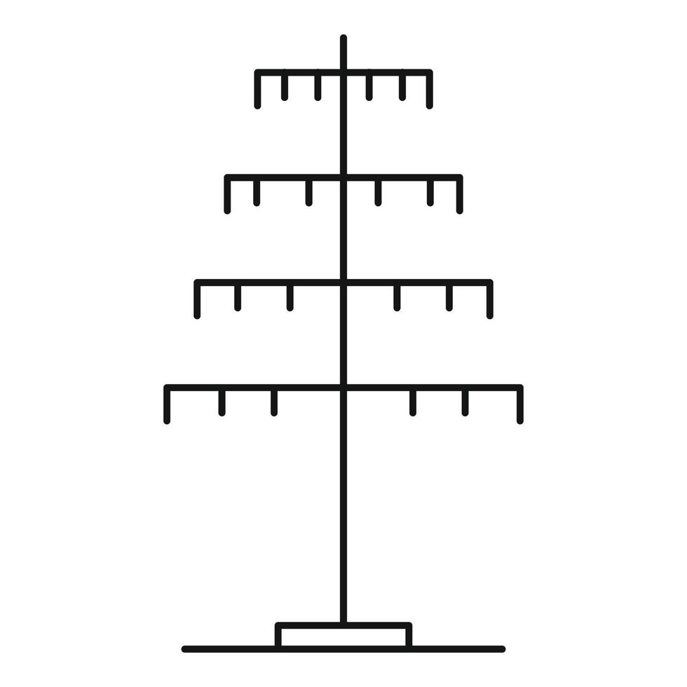 icône unipolaire, style de contour vecteur