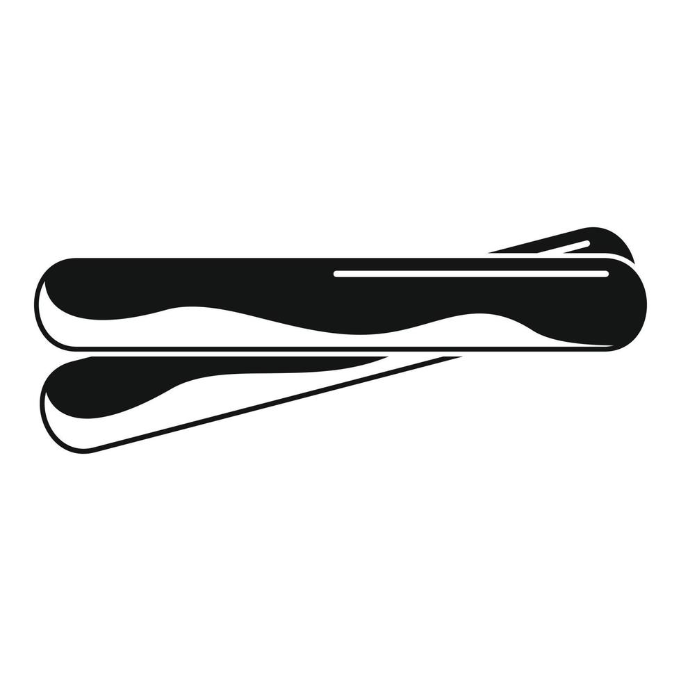 icône de bâtons de propolis, style simple vecteur