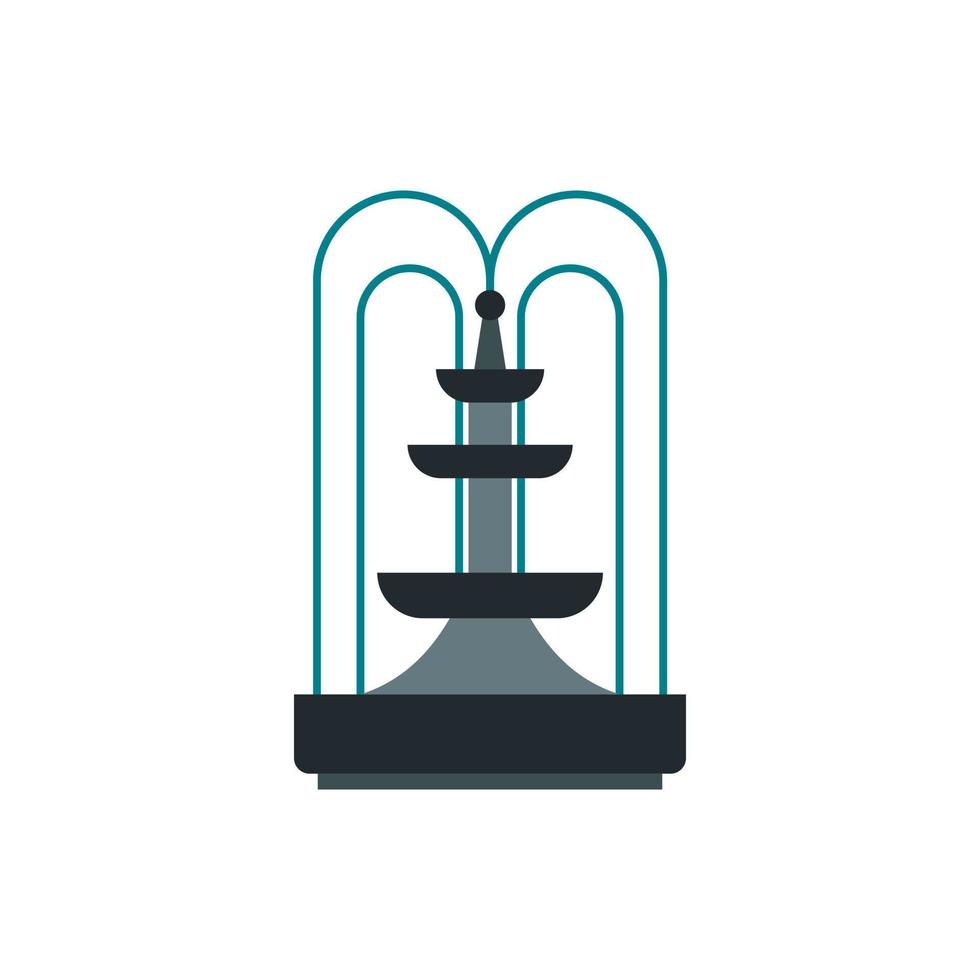 icône de la fontaine dans un style plat vecteur