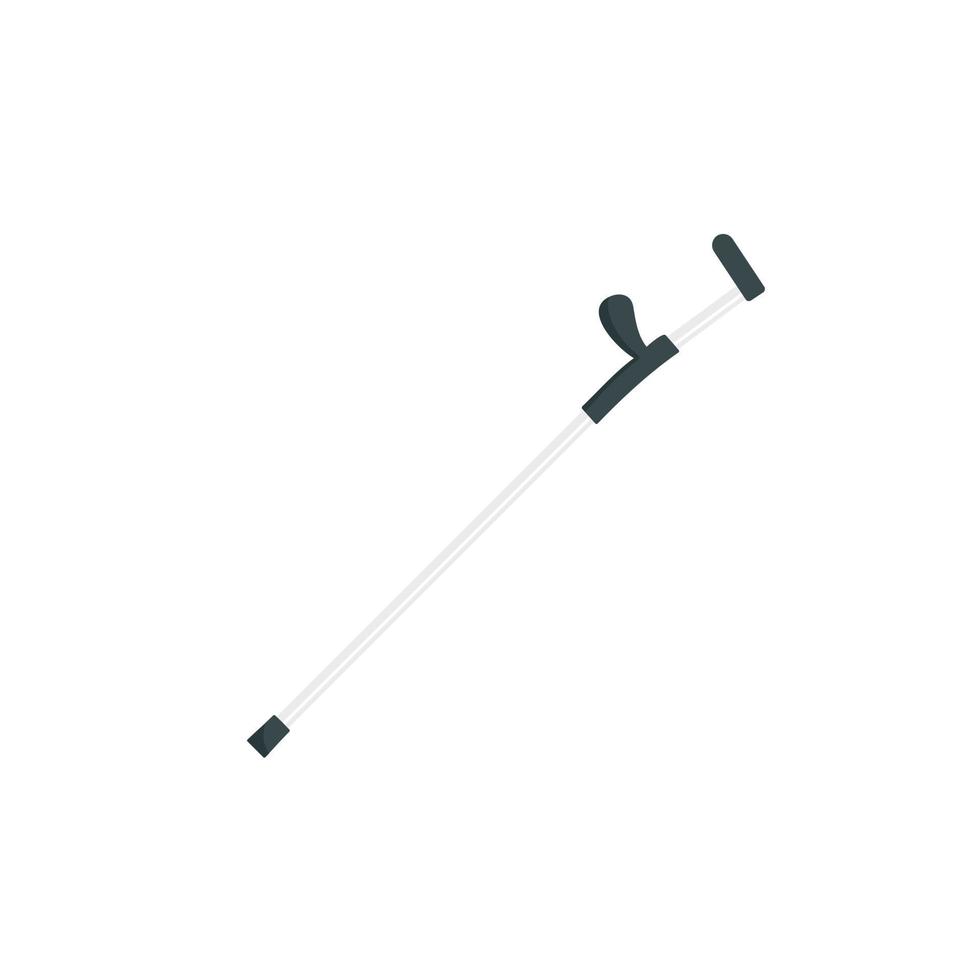 icône de bâton de marche moderne, style plat vecteur