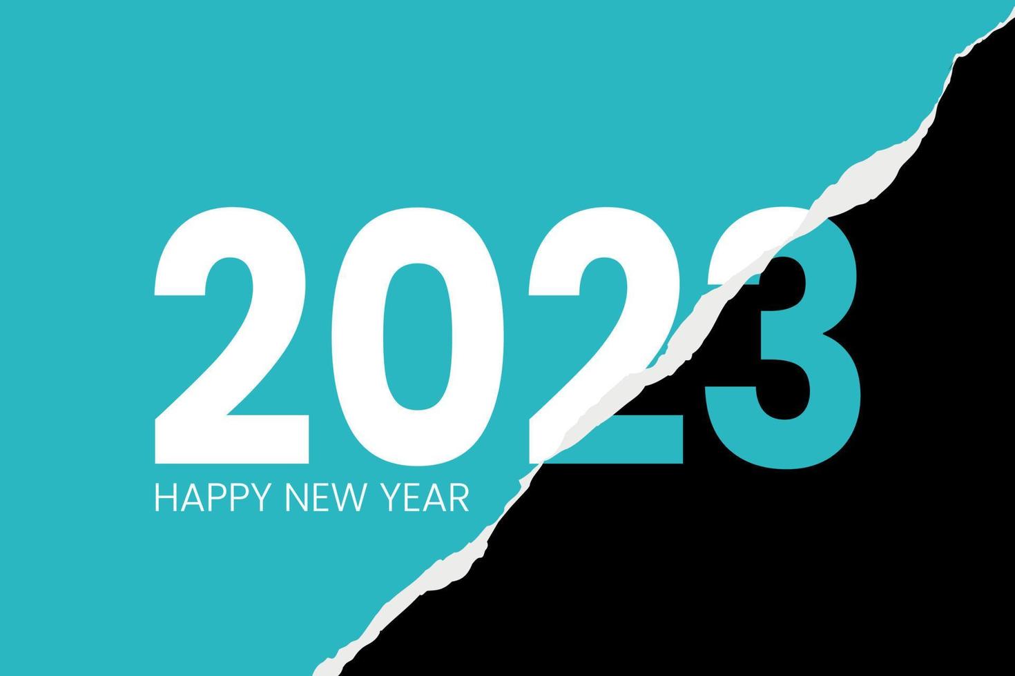 2023 bonne année texte typographie illustration vectorielle vecteur