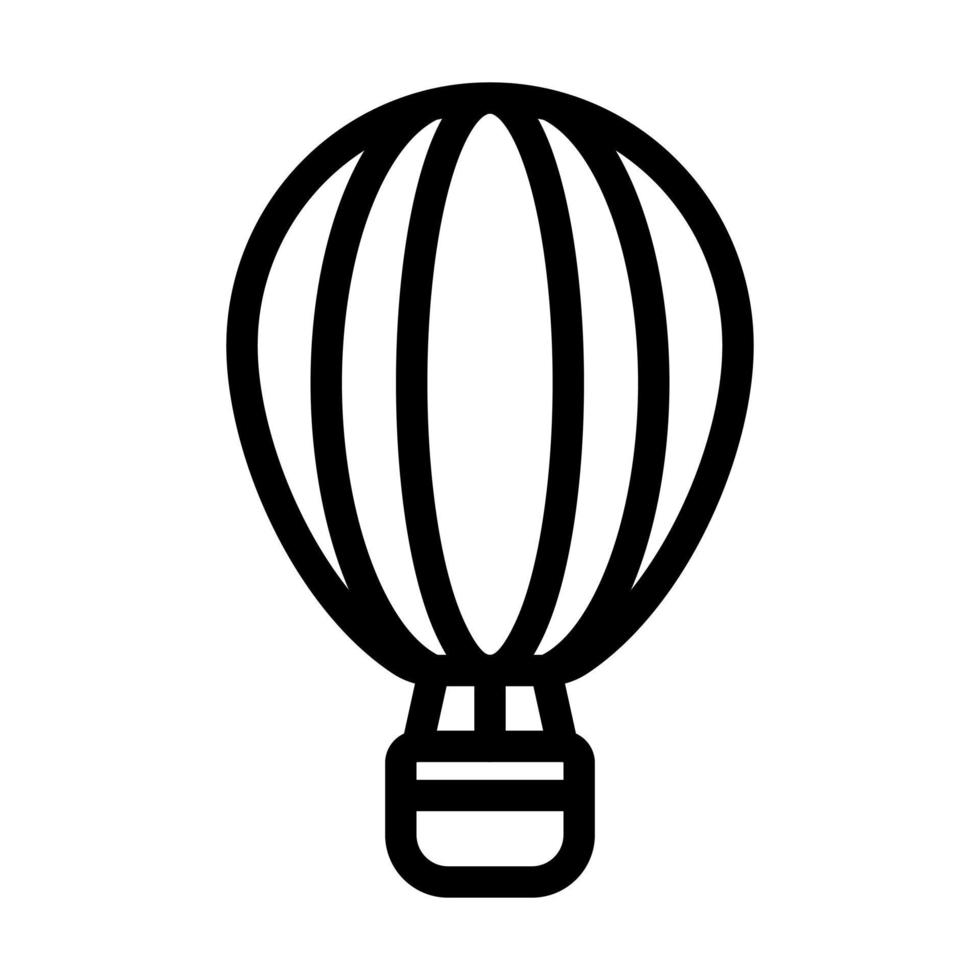 conception d'icône de ballon à air chaud vecteur