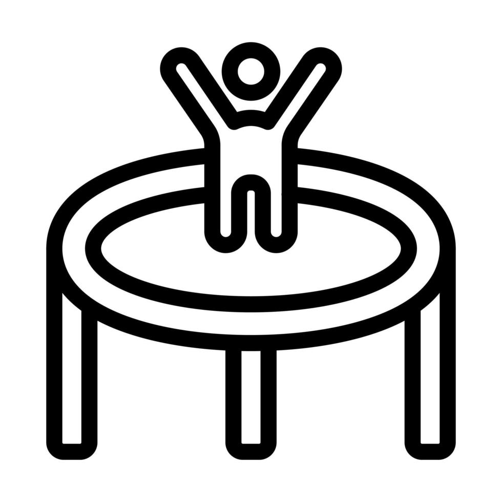 conception d'icône de trampoline vecteur