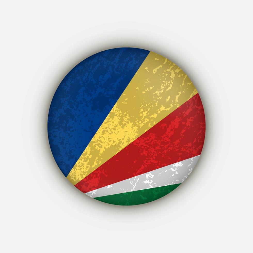 pays seychelles. drapeau des seychelles. illustration vectorielle. vecteur