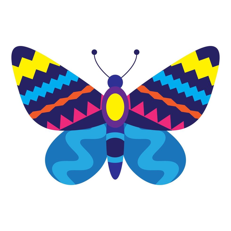 papillon de vecteur coloré, illustration de clip art