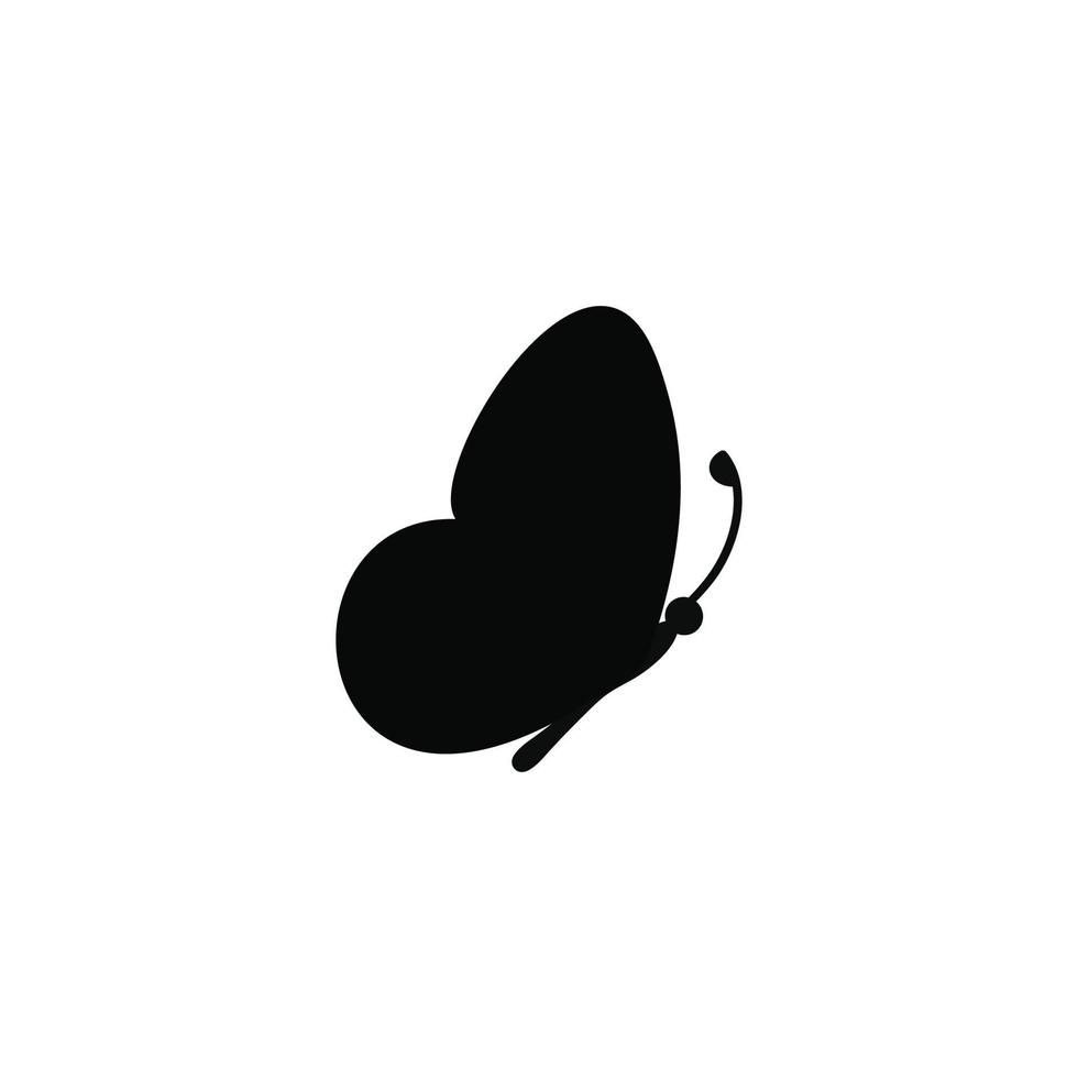 vecteur d'icône plate simple papillon