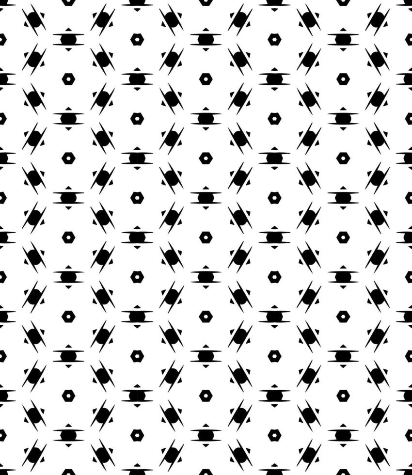 motif abstrait sans couture noir et blanc. arrière-plan et toile de fond. conception ornementale en niveaux de gris. vecteur