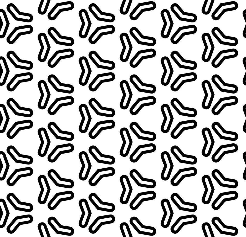 motif abstrait sans couture noir et blanc. arrière-plan et toile de fond. conception ornementale en niveaux de gris. ornements en mosaïque. illustration graphique vectorielle. vecteur