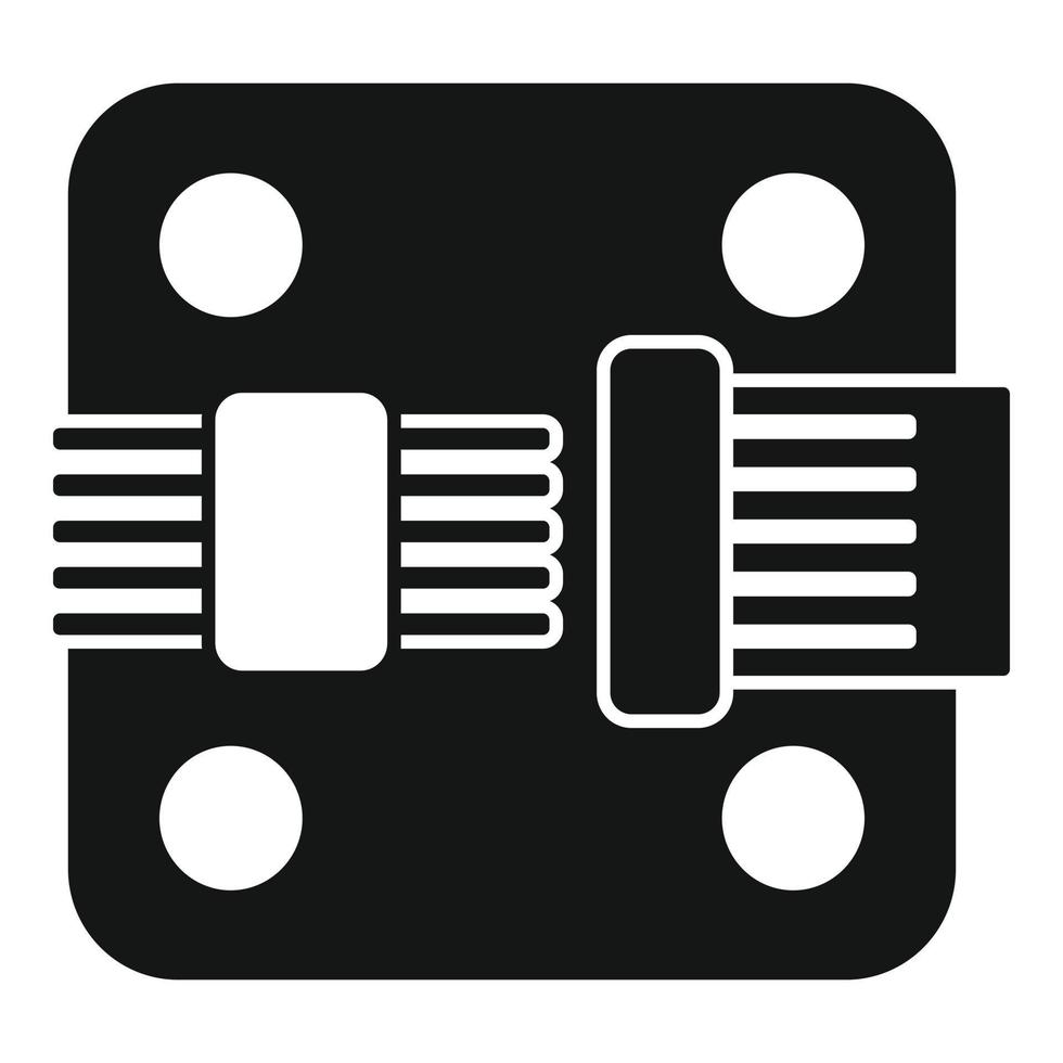 vecteur simple d'icône de gyroscope de morceau de téléphone. accéléromètre de téléphone