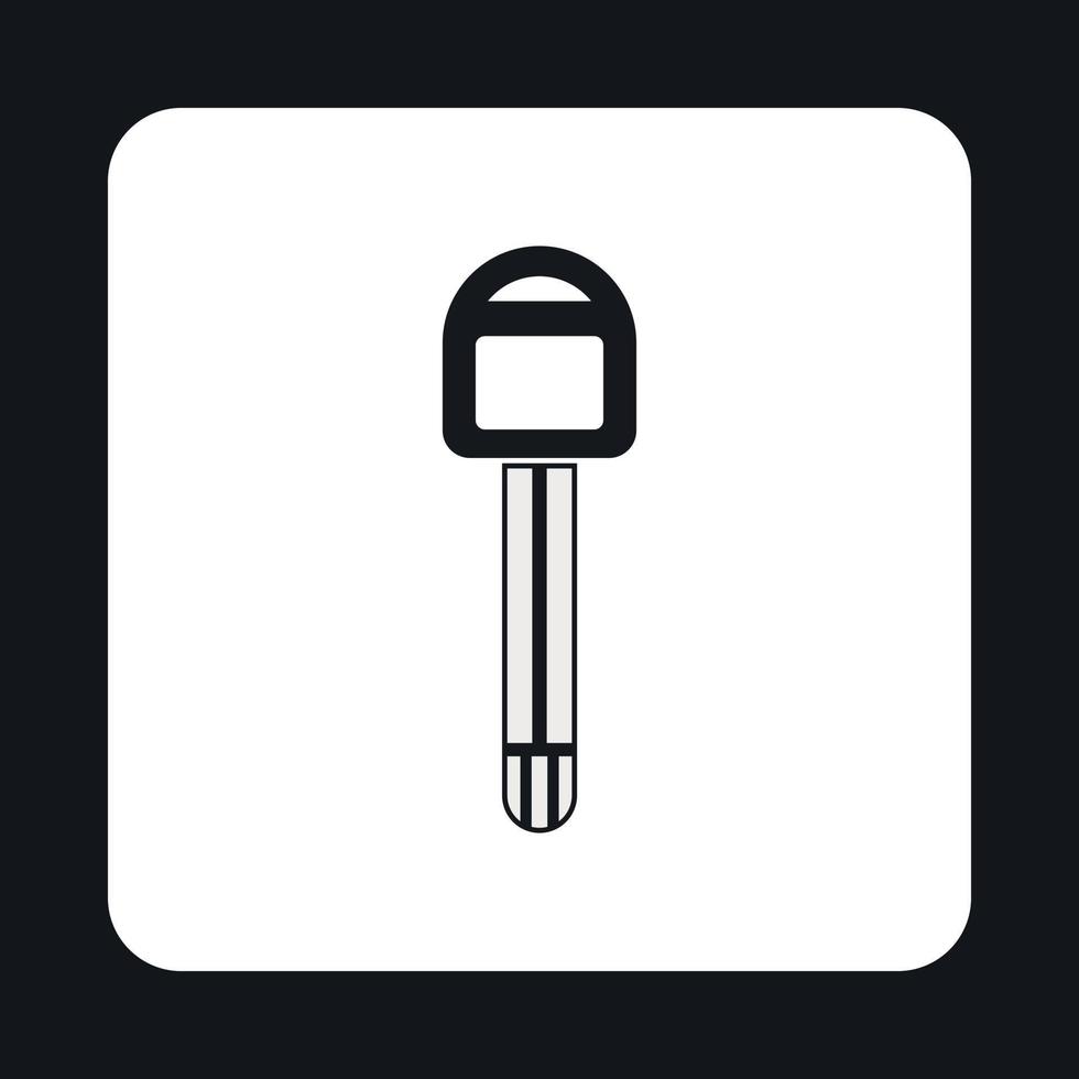 icône de clé de voiture, style simple vecteur