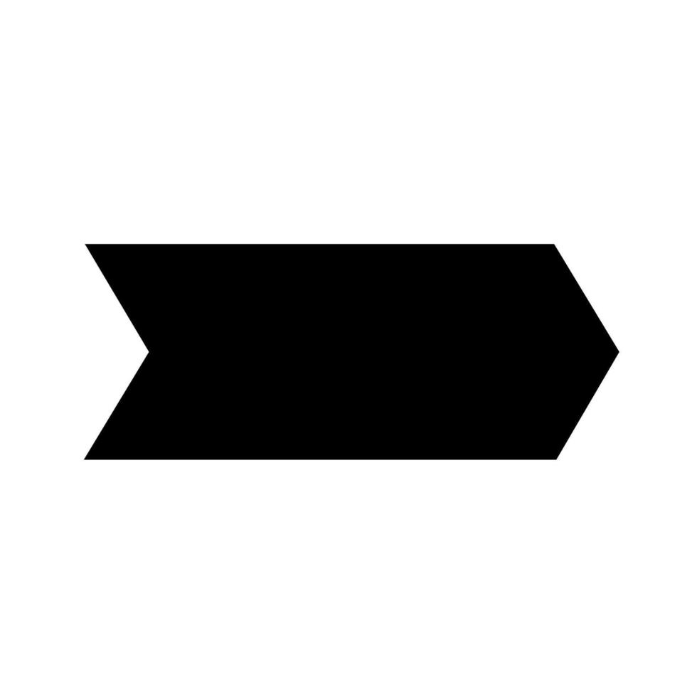 icône de flèche pointue droite. flèche vectorielle noire pointant vers la droite. pointeur de direction noir vecteur