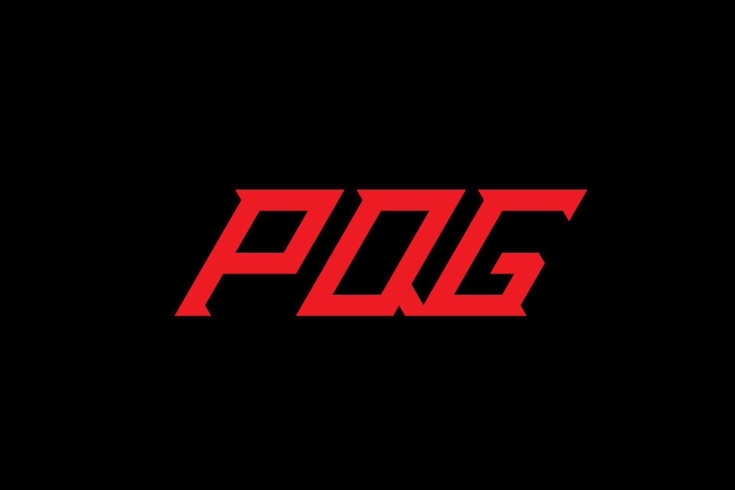 création de logo lettre et alphabet pqg vecteur