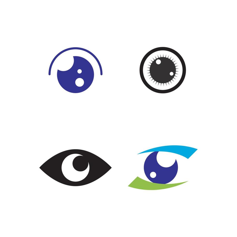 logo illustration oeil vecteur