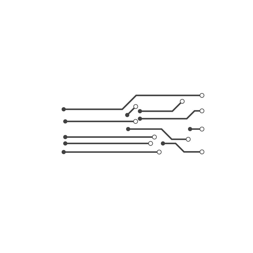 logo de technologie de circuit vecteur