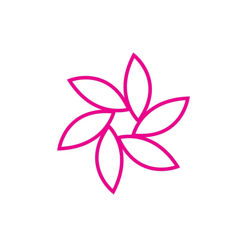 logo de fleur de lotus vecteur