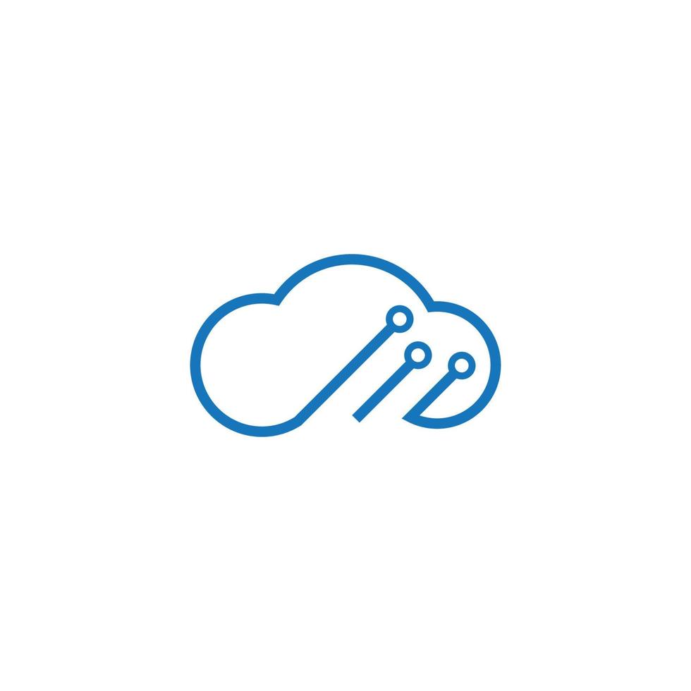 vecteur de logo nuage