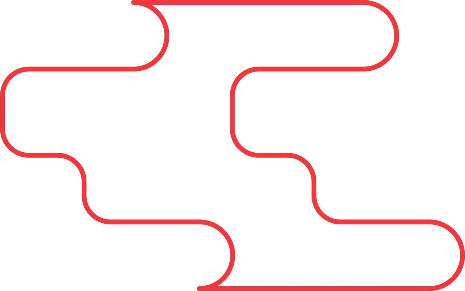 contour vectoriel de forme ronde minimale abstraite
