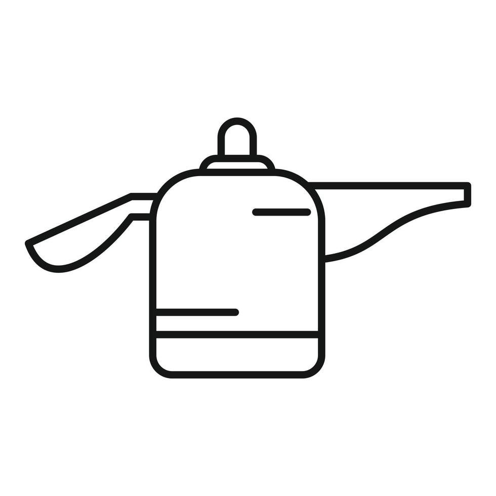icône de nettoyeur à vapeur moderne, style de contour vecteur