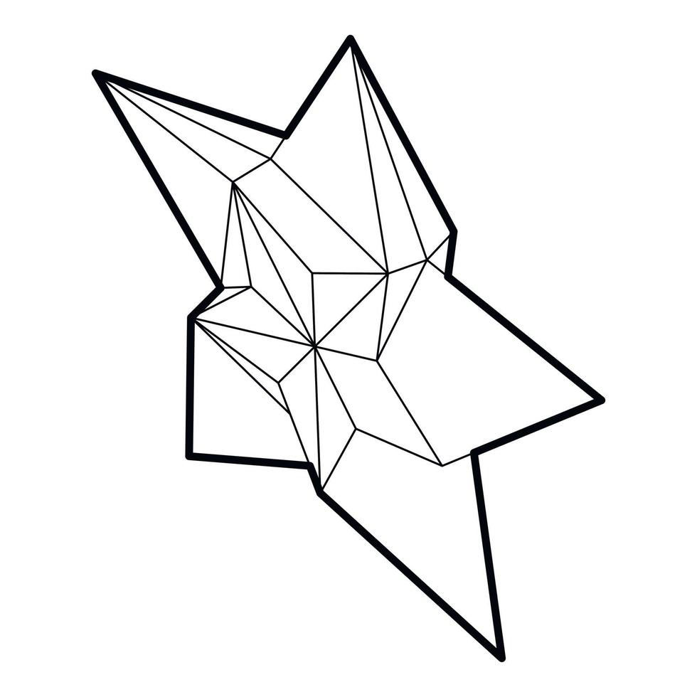 icône étoile dans le style de contour vecteur