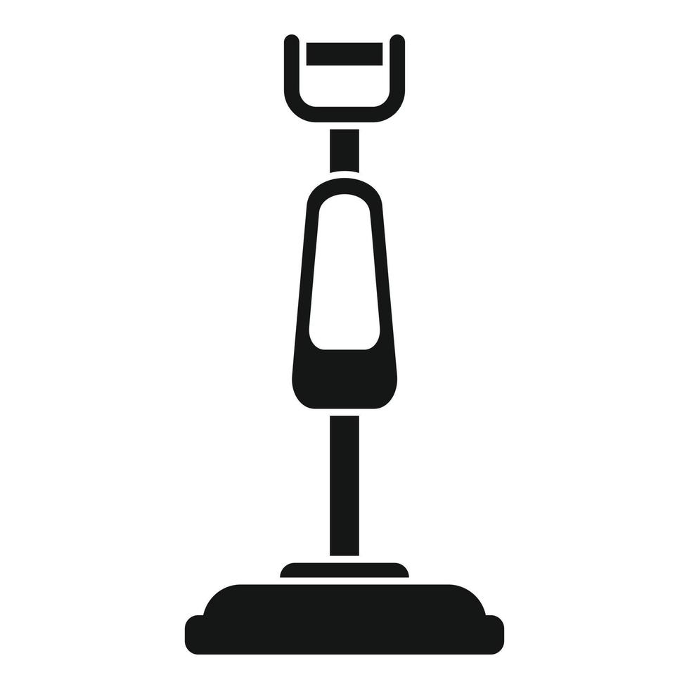 icône de nettoyeur vapeur au sol, style simple vecteur